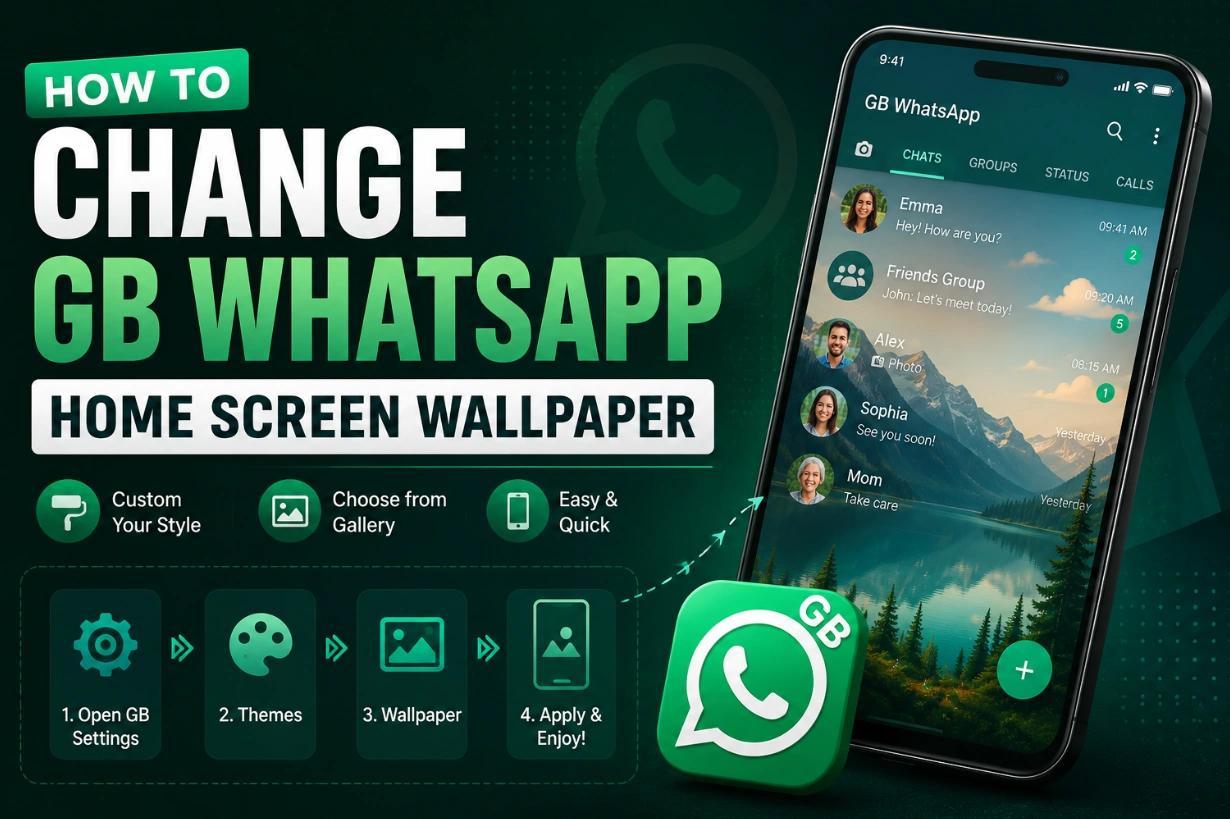 Change GB WhatsApp Home Screen Wallpaper