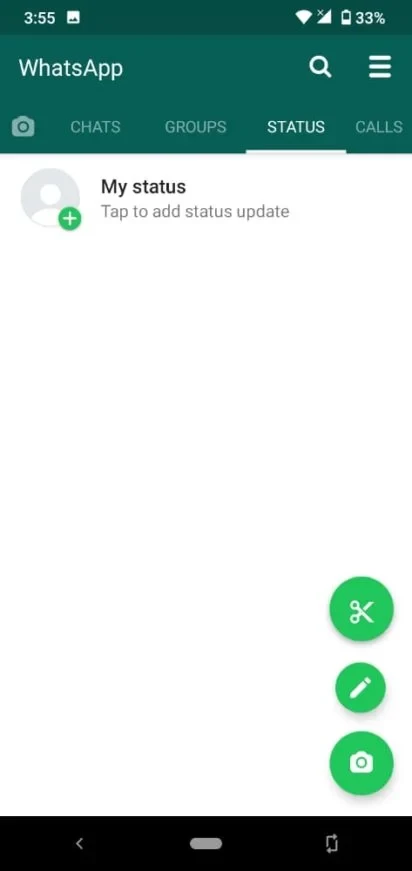 Tampilan WA GB 1