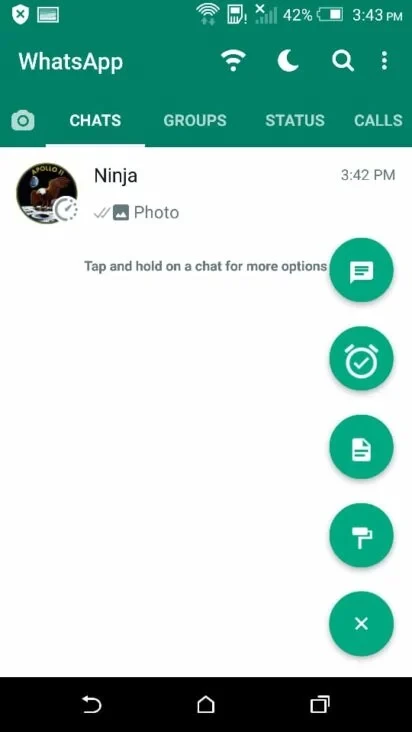 Tampilan WA GB 2